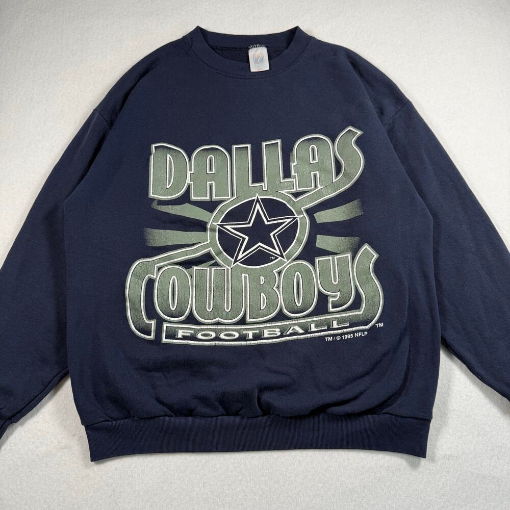 Vintage 90s Dallas Cowboys Crewneck sweatshirt made in usa mens size Large